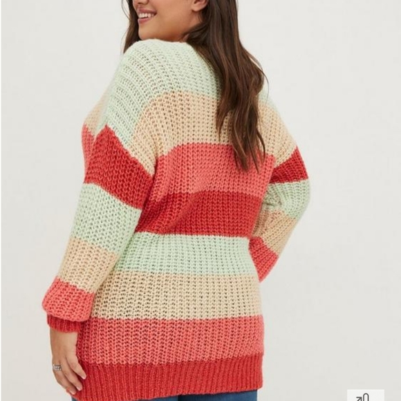 🧡❤ Plus Size 2X Torrid Colorful Pullover Knit Sweater Womens - Picture 4 of 7